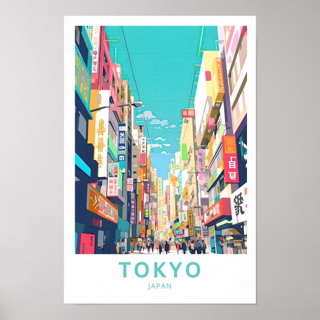 Poster Tokyo - Japon Imprimer les voyages (Devant)