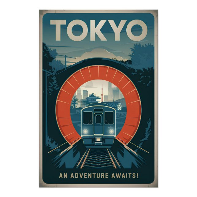 Poster Tokyo vintage (Devant)
