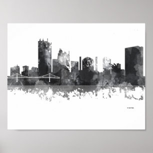 POSTER TOLEDO OHIO SKYLINE
