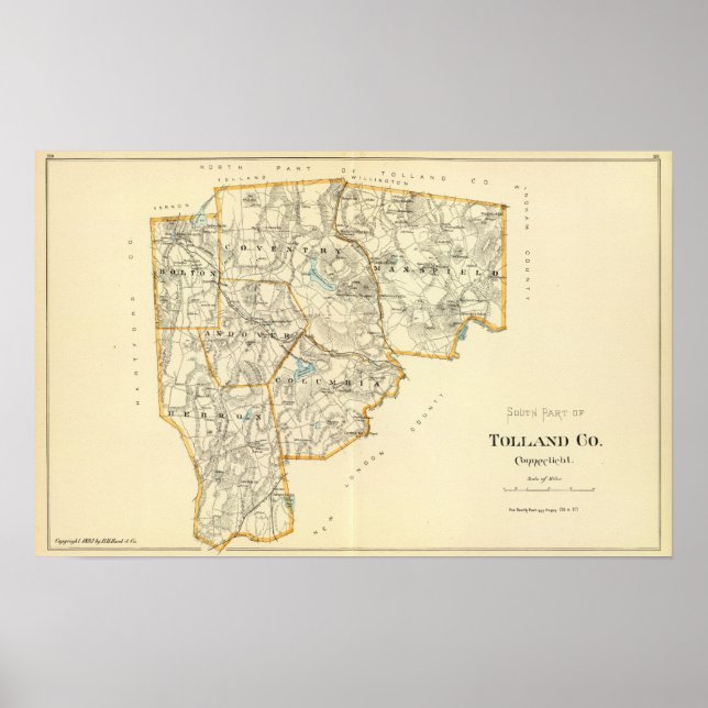 Poster Tolland Co S (Devant)
