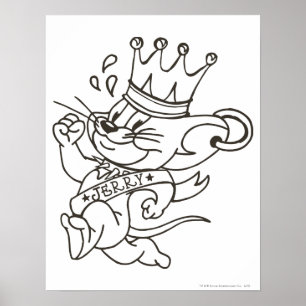 Poster Tom and Jerry King Jerry