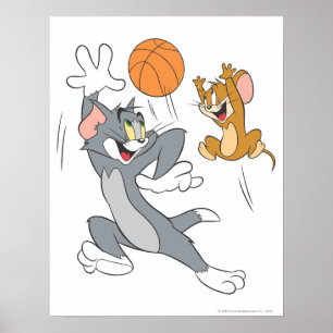 Poster Tom et Jerry Basketball 1