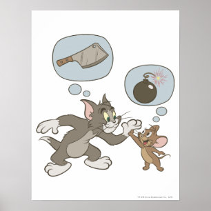 Poster Tom et Jerry Evil Thoughts