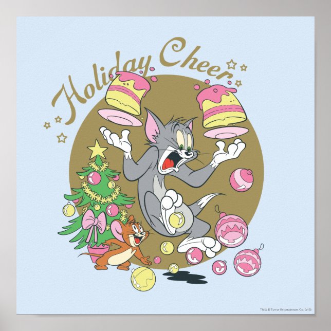 Poster Tom et Jerry Holiday Cheer (Devant)