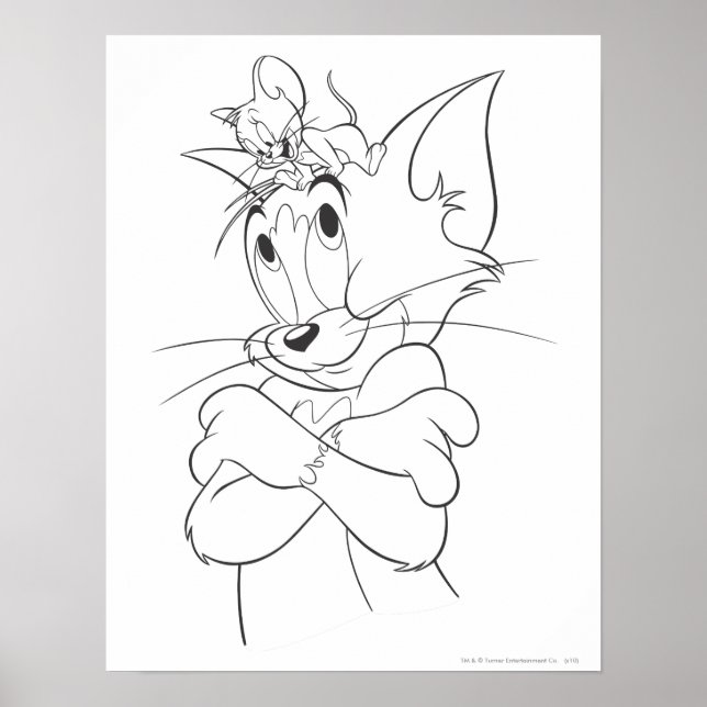 Poster Tom et Jerry On Head (Devant)