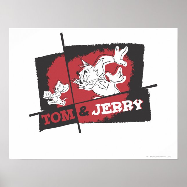 Poster Tom et Jerry Red et Black (Devant)