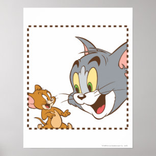 Poster Tom et Jerry Stamp