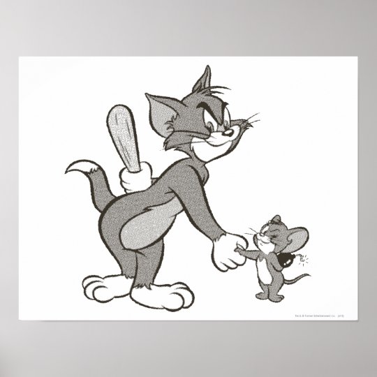 Poster Tom Et Poignee De Main Trompeuse De Jerry Zazzle Ca