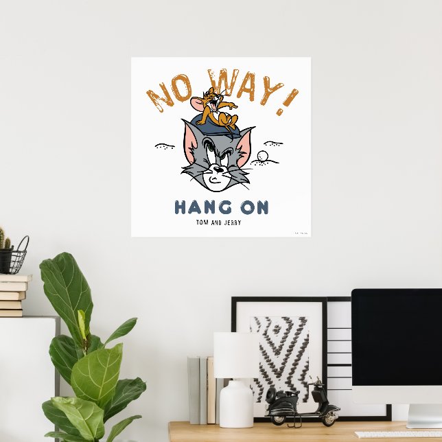 Poster Tom & Jerry Golfing "No Way" (Bureau à domicile)