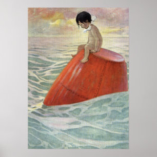 Poster Tom On the Buoy par Jessie Willcox Smith