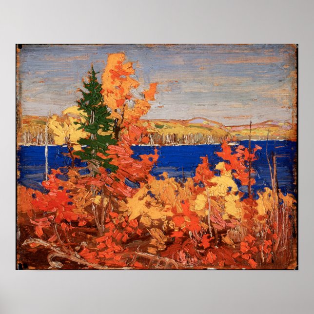 Poster Tom Thomson Autumn Foliage Automne 1916 (Devant)