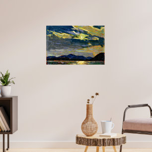 Poster Tom Thomson - Clair de lune chaud d'été