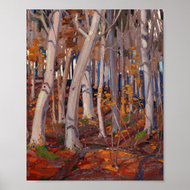Poster Tom Thomson Peinture Octobre Paysage canadien (Devant)
