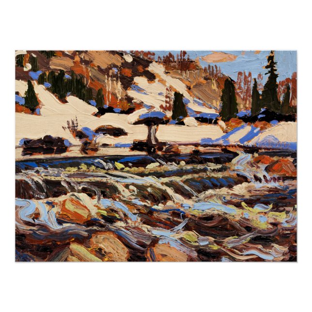 Poster Tom Thomson - Rapids, (Devant)