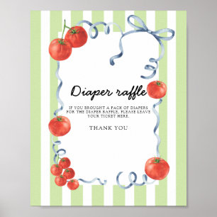 Poster tomate Baby shower tomate tomate tomate tomate