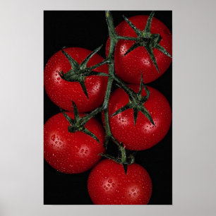 Poster tomates rouges fraîches et juteuses