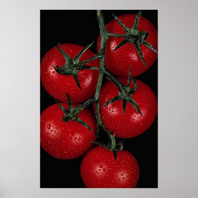 Poster tomates rouges fraîches et juteuses (Devant)