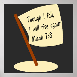 Poster TOMBE & MONTER Verset Bible