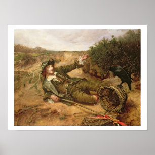 Poster Tombé par le bord de la route, 1886 (huile sur la