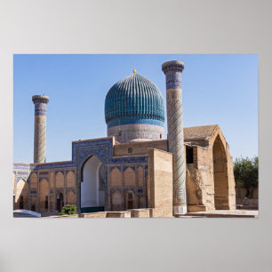 Poster Tombeau d'Amir Timur - Samarkand, Ouzbékistan