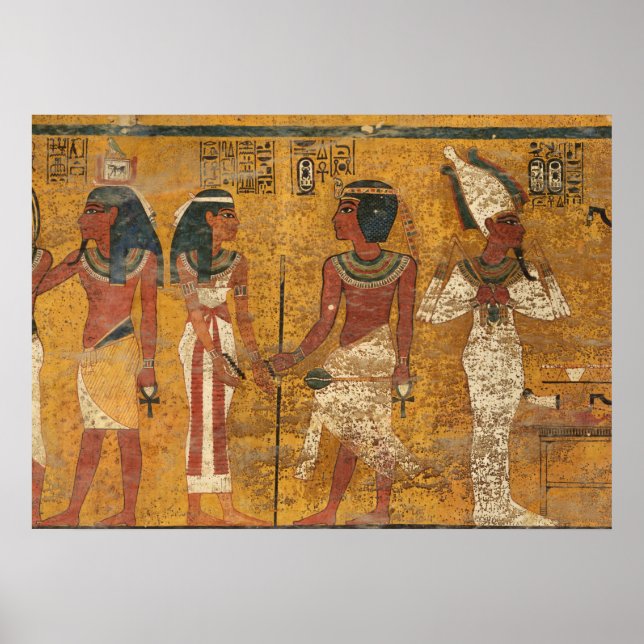 Poster Tombeau de Toutankhamon, Mur du Nord par l'histoir (Devant)