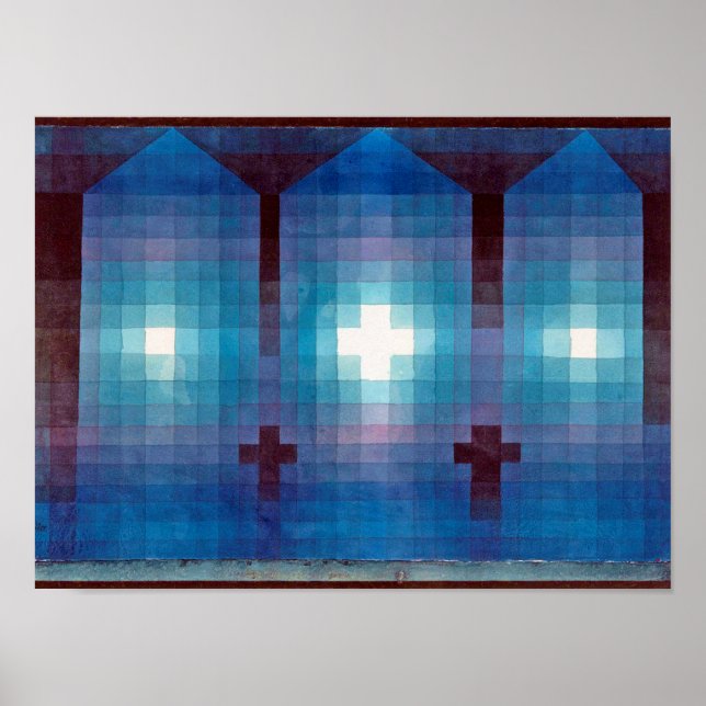 Poster Tombeau en trois, Klee (Devant)