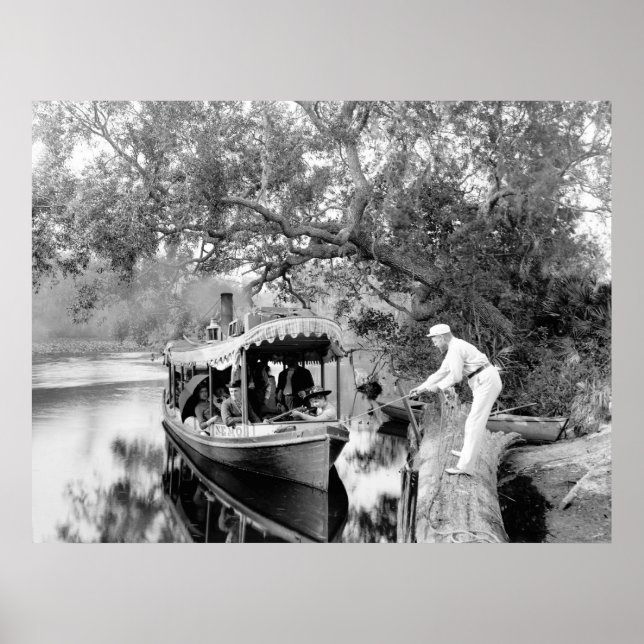 Poster Tomoka River, Floride, 1880 (Devant)