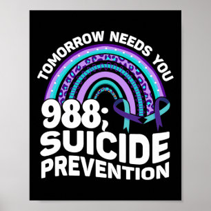Poster Tomorrow Needs You 988 Journée de sensibilisation 