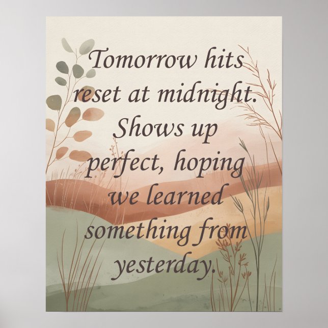 Poster Tomorrows (Devant)