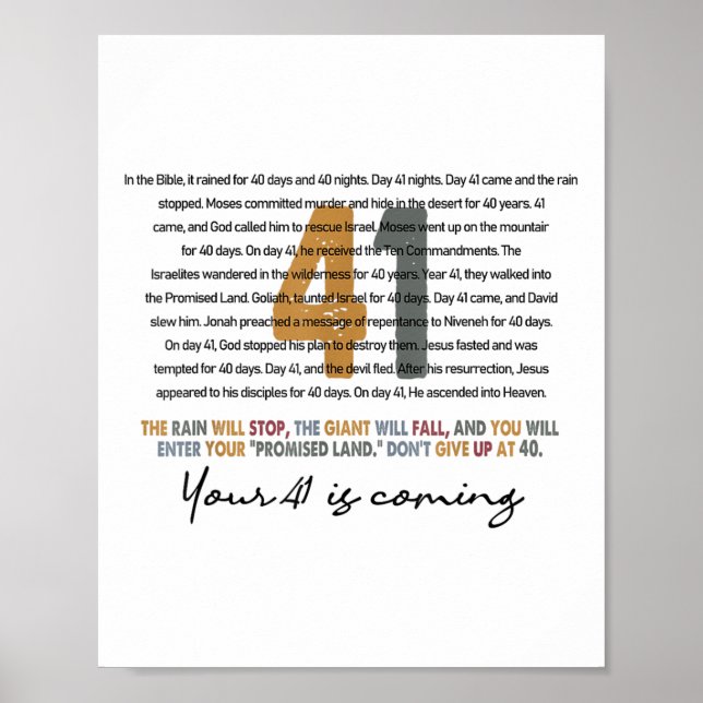 Poster Ton 41 vient Dieu foi chrétienne (Devant)