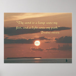 Poster "Ton mot est une lampe à mes pieds"