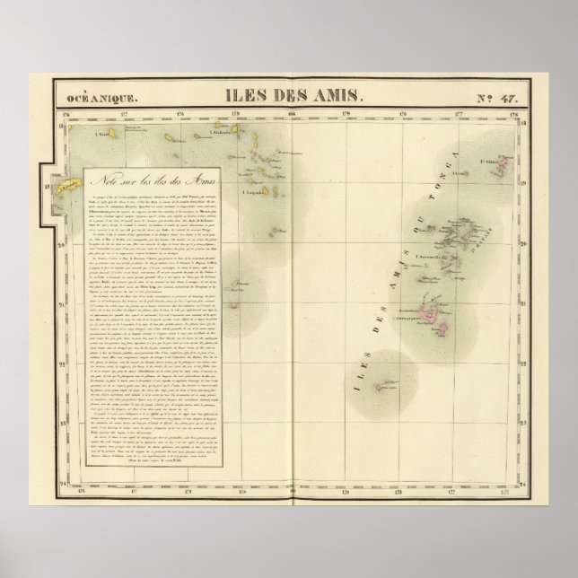 Poster Tonga Océanie no 47 (Devant)