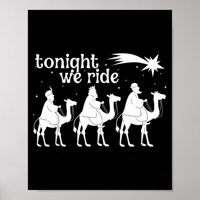 Poster Tonight We Ride Christmas, 3 Wise Men, Christian C (Devant)