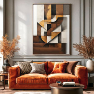 Poster Tons de Terre et Collage
