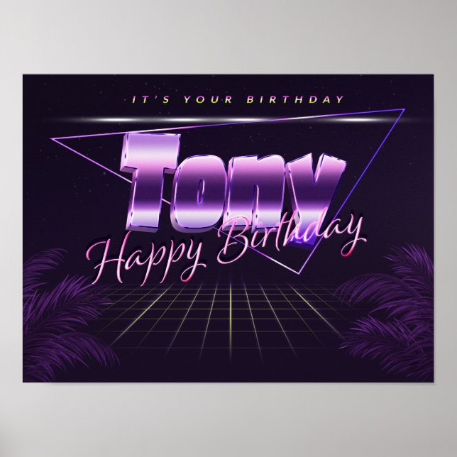 Poster Tony Name (Devant)