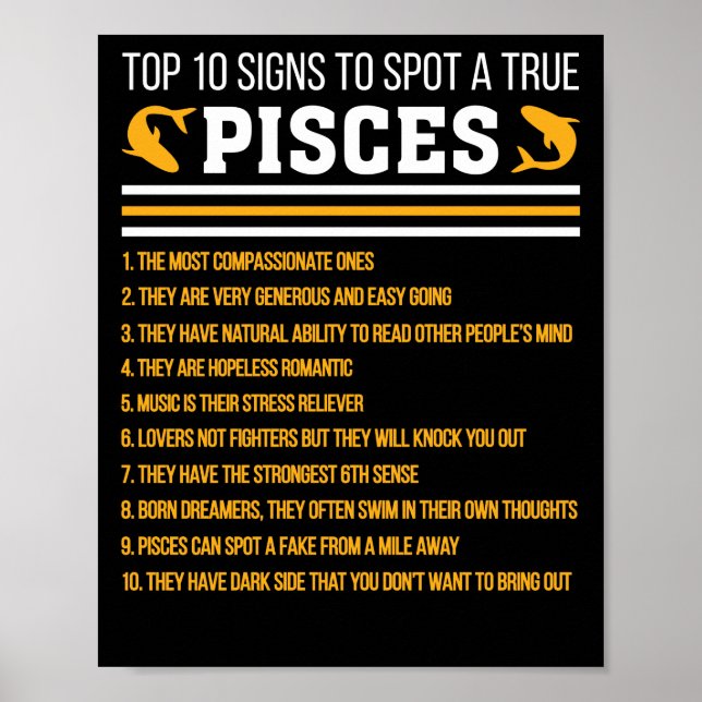 Poster Top 10 Signes Pour Repérer Un Véritable Poids (Devant)