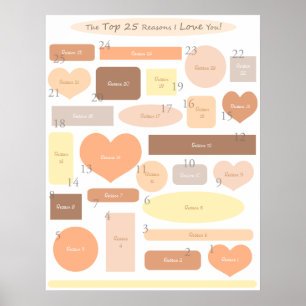 Poster "Top 25 Reasons - Automne"