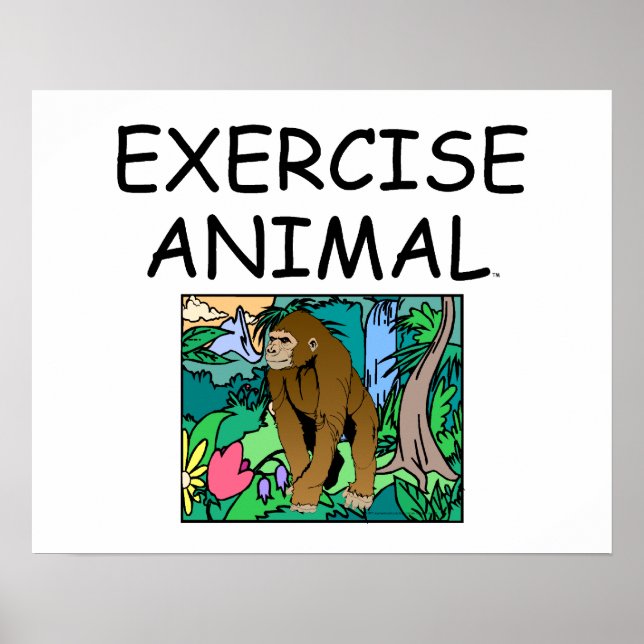 Poster TOP Exercice Animal (Devant)