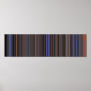 Poster Top Gun panoramique film code barre