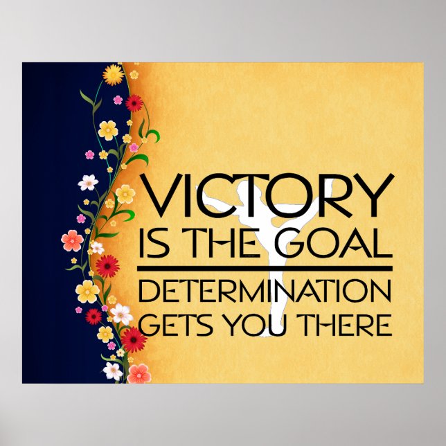 Poster TOP Gymnastique Victory Slogan (Devant)