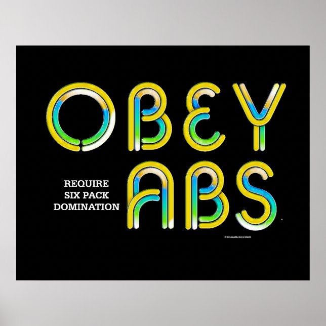 Poster TOP Obey Abs (Devant)