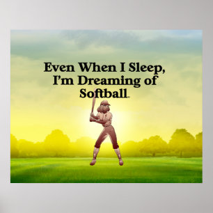 Poster Top Softball Dreams