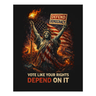Poster Torche de la démocratie