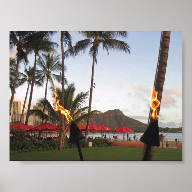 Poster Torches Waikiki Tiki (Devant)
