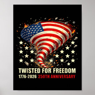 Poster Tordue pour la liberté USA 250e anniversaire 17762
