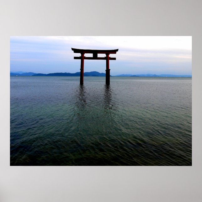 Poster Tori japonais flottant (Devant)