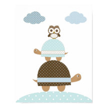 Torle hibou petit garçon enfants pépinière art