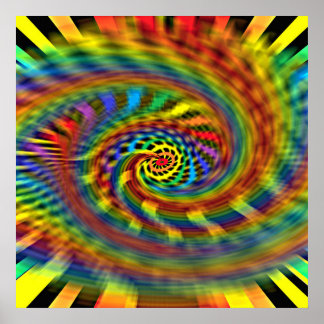 Poster Tornade arc-en-ciel