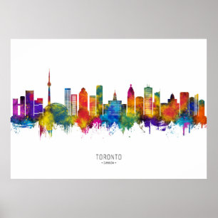 Poster Toronto Canada Skyline