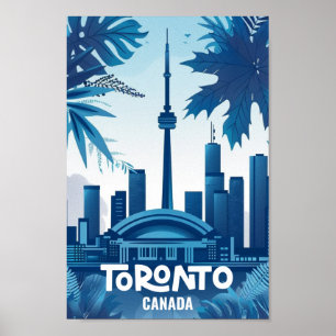 Poster Toronto Canada Vintage célèbre Travel Place